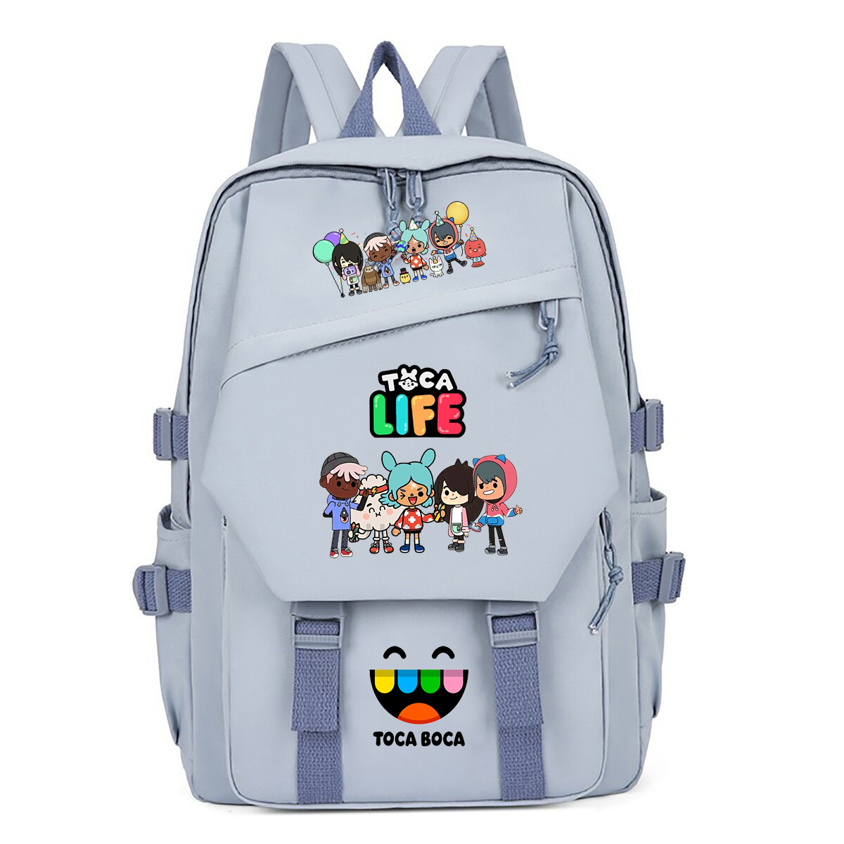 Korean Lifestyle Student - Рюкзак Toca Life World с принтом,